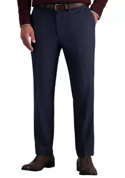 Straight Fit Flat Front Dress Pants