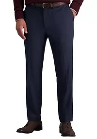 Straight Fit Flat Front Dress Pants