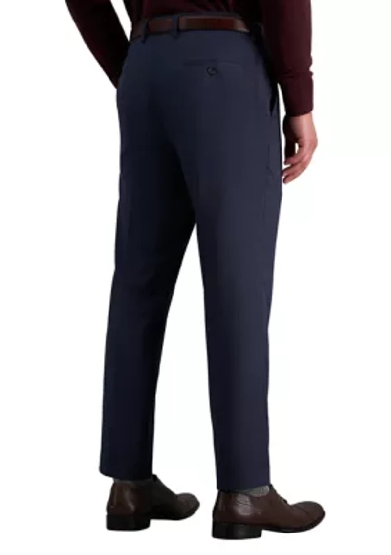 Straight Fit Flat Front Dress Pants