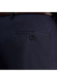 Straight Fit Flat Front Dress Pants