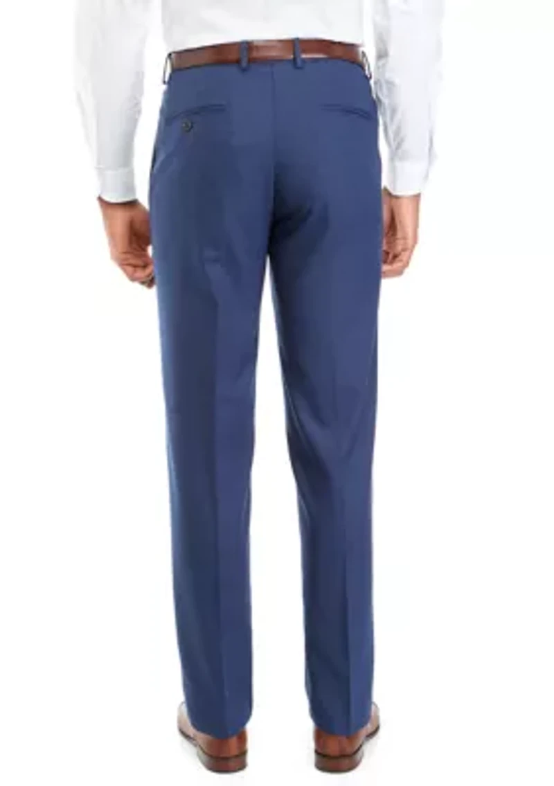 Men's Slim Fit Basketweave Dress Pants