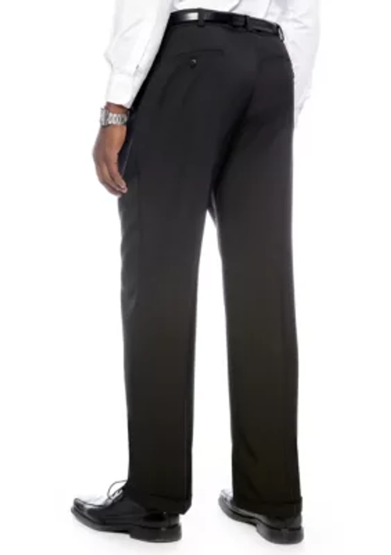 Big & Tall eCLo™ Stria Classic-Fit Pleated Dress Pants
