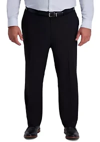 Big & Tall Active Series Classic Fit Flat Front Flex Waistband Dress Pants