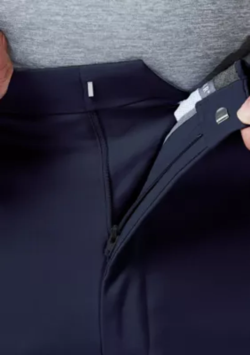 Big & Tall Premium Comfort 4-Way Stretch Classic Fit Hidden Waistband Flat Front Dress Pants