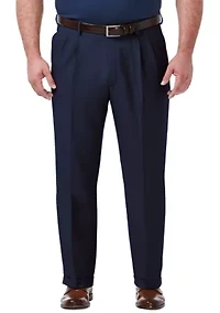 Big & Tall Premium Comfort 4-Way Stretch Classic Fit Pleat Dress Pants