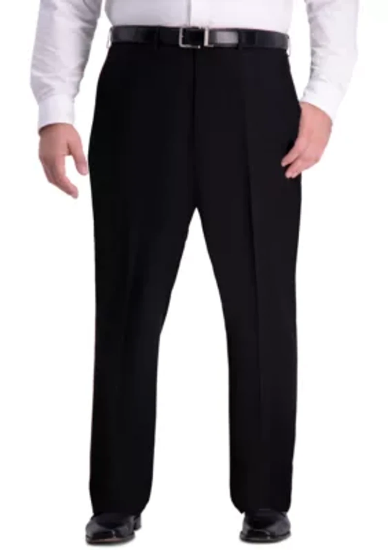 Big & Tall 4 Way Stretch Classic Fit Flat Front Dress Pants