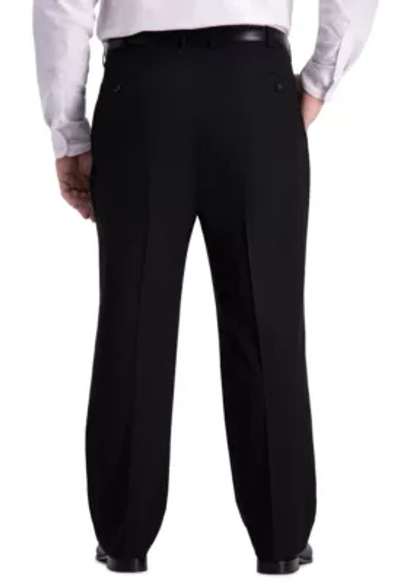 Big & Tall 4 Way Stretch Classic Fit Flat Front Dress Pants