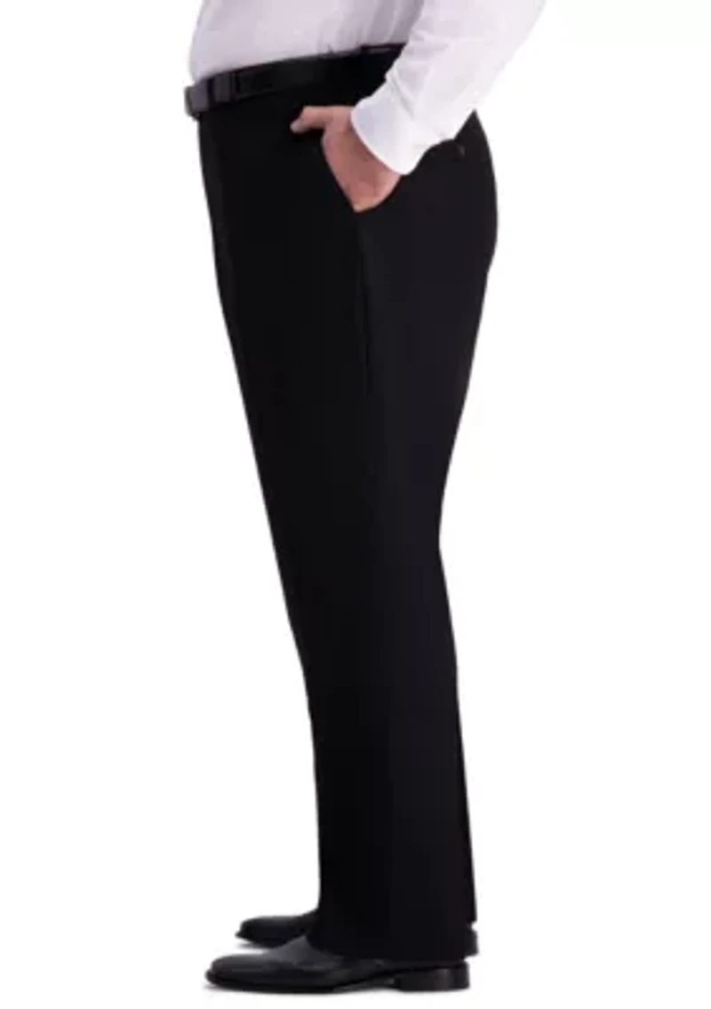 Big & Tall 4 Way Stretch Classic Fit Flat Front Dress Pants