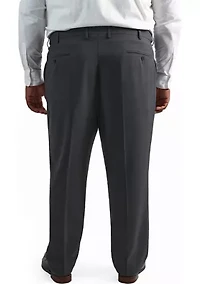 Big & Tall Premium Comfort Classic FIt Flat Front Dress Pants