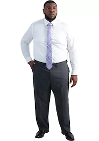 Big & Tall Premium Comfort Classic FIt Flat Front Dress Pants