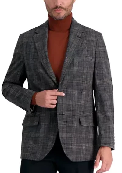 Men's Tailored Fit Glen Plaid Sportcoat