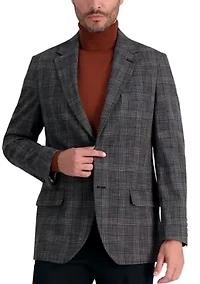 Men's Tailored Fit Glen Plaid Sportcoat