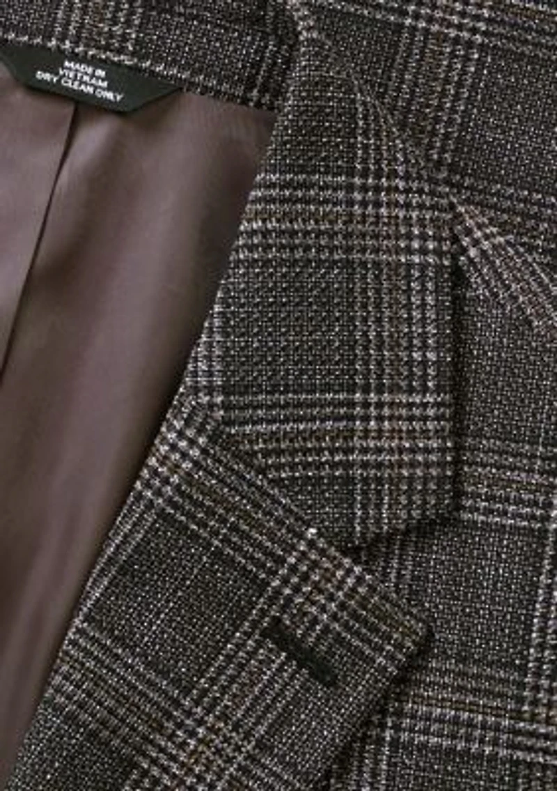 Men's Tailored Fit Glen Plaid Sportcoat