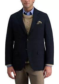 Men's Tailored Fit Glen Plaid Deco Weave Sport Coat