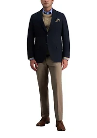 Men's Tailored Fit Glen Plaid Deco Weave Sport Coat