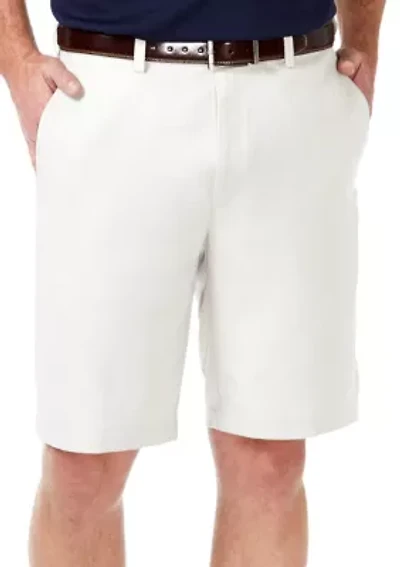 Haggar Cool 18 PRO Stretch Solid Flat Front Shorts