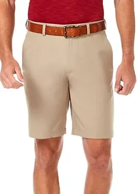 Haggar Cool 18 PRO Stretch Solid Flat Front Shorts