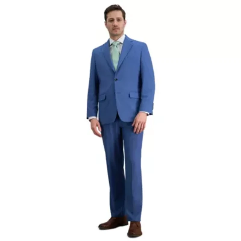 Men's Premium Stretch Classic Fit Flat Front Suit Separates Pant