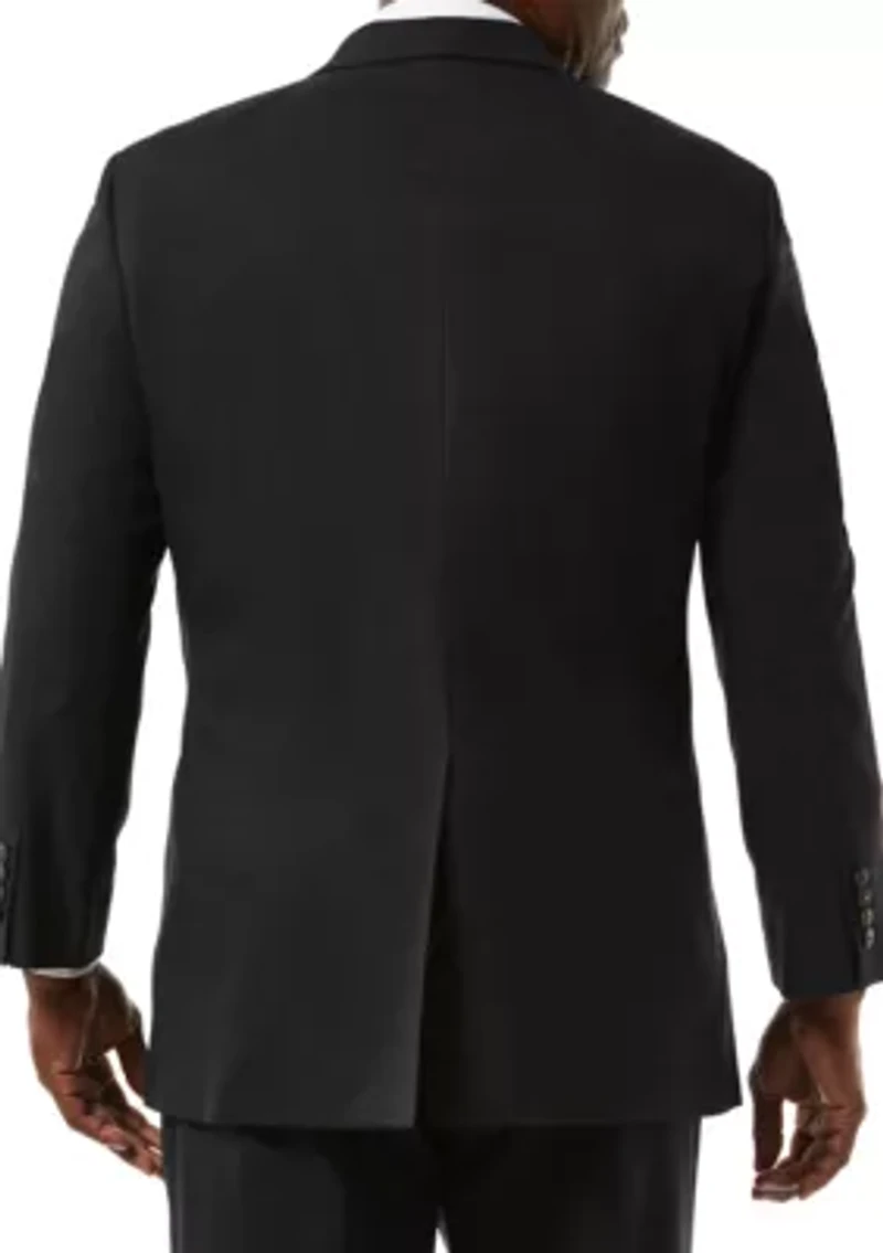 Big & Tall Stretch Sharkskin Classic Fit Suit Coat