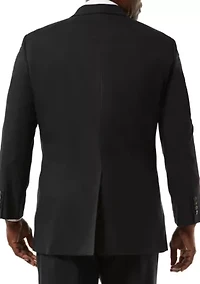 Big & Tall Stretch Sharkskin Classic Fit Suit Coat