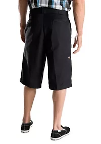 Loose Fit 13" Multi-Pocket Twill Work Short