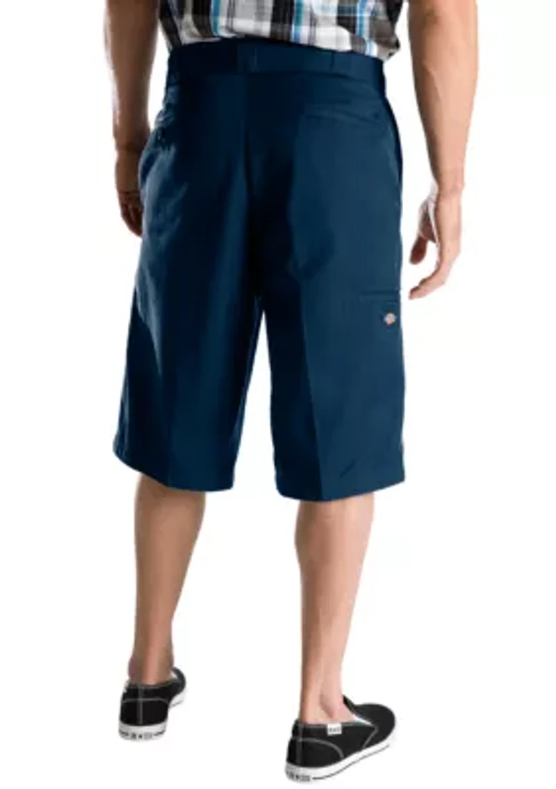 Loose Fit 13" Multi-Pocket Twill Work Short