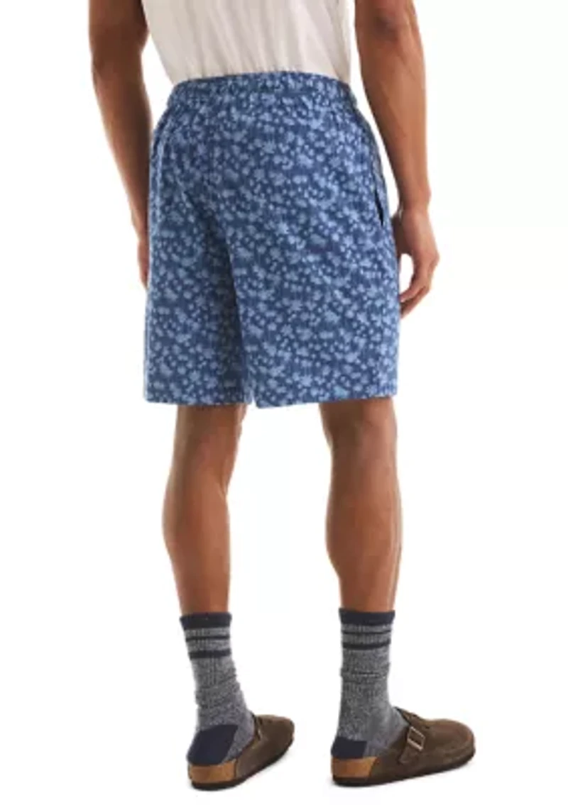 Palm Tree Print Knit Shorts