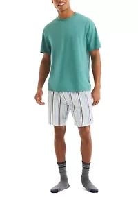 Men's Striped Crew Neck T-Shirt