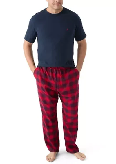 Big & Tall Plaid Pajama Pants Set