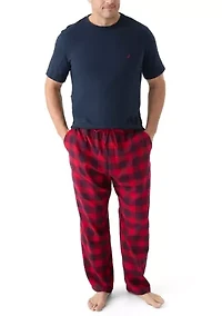 Big & Tall Plaid Pajama Pants Set