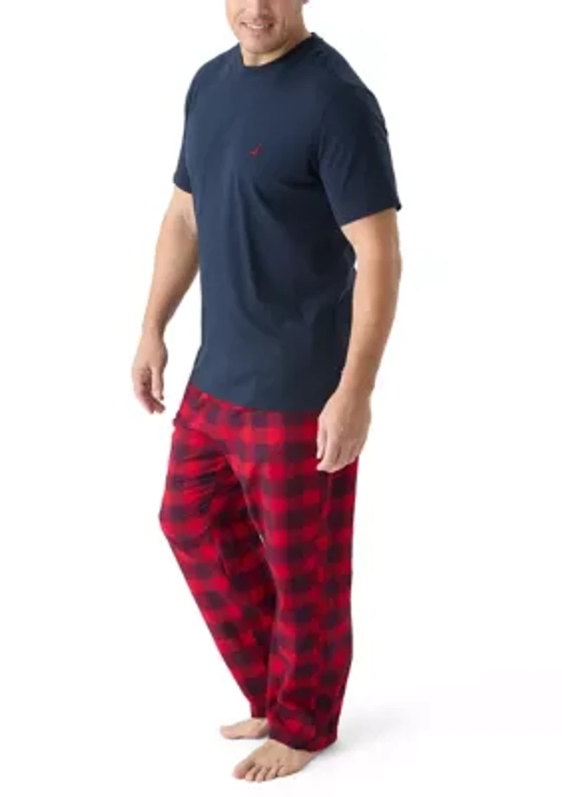 Big & Tall Plaid Pajama Pants Set