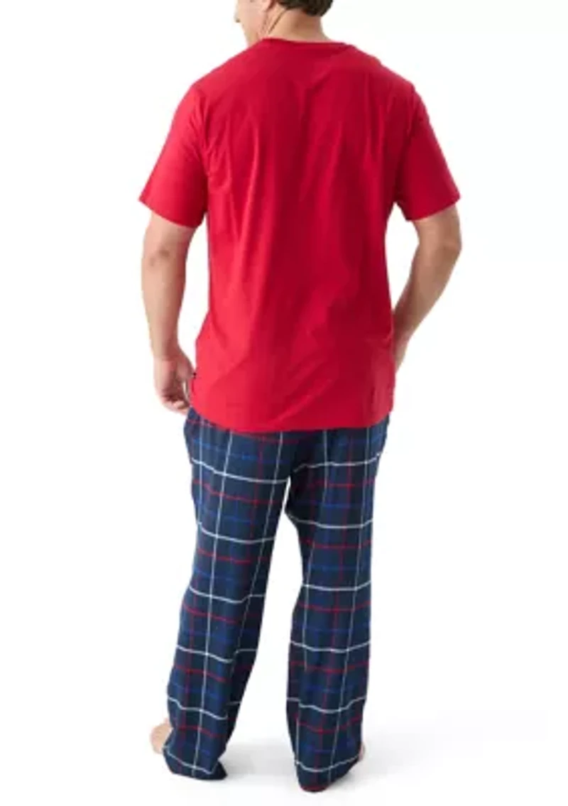 Big & Tall Nautica Plaid Pant Set