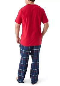 Big & Tall Nautica Plaid Pant Set