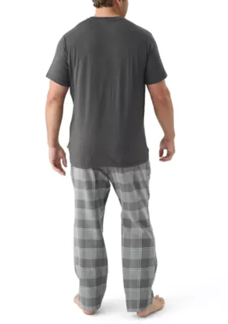 Big & Tall Plaid Pajama Pants Set