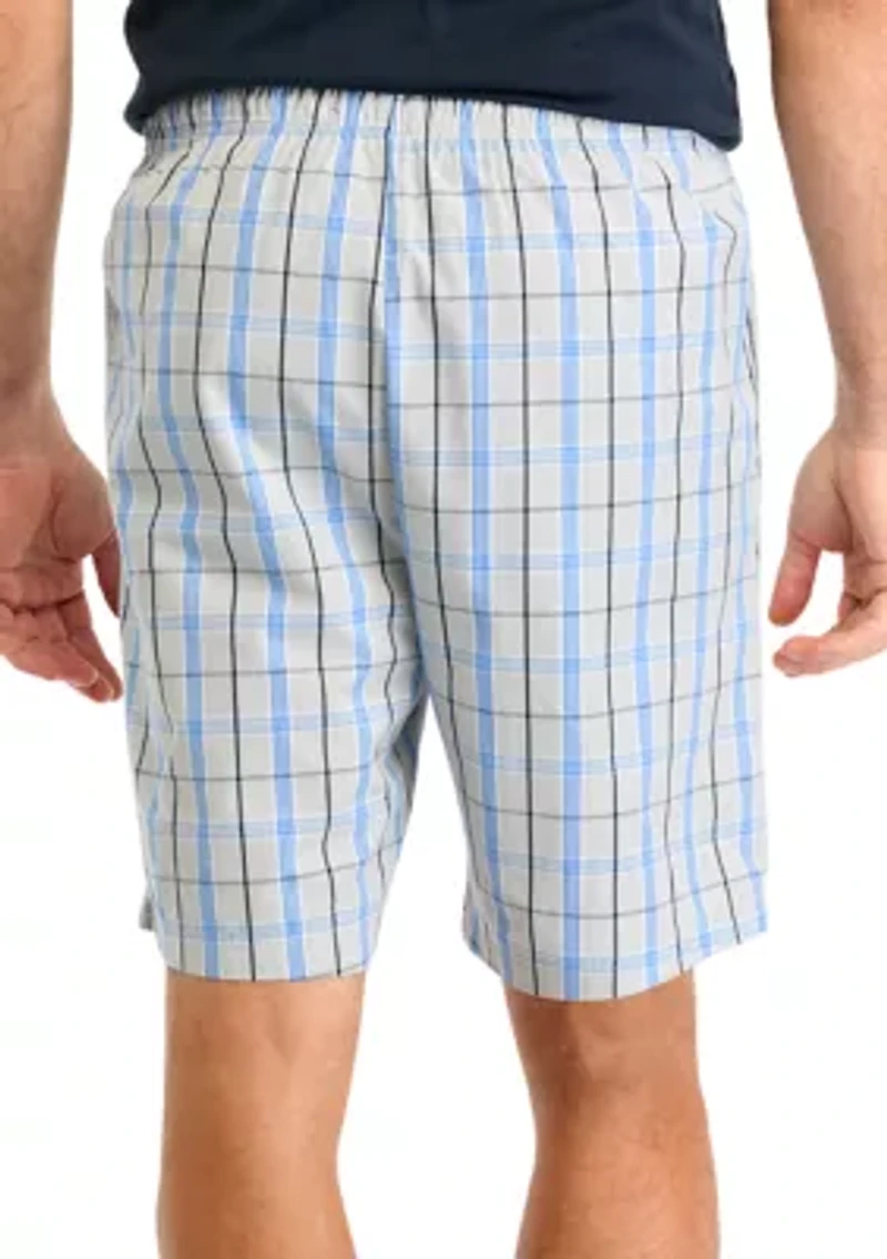 Sustainably Crafted Plaid Poplin Sleep Shorts