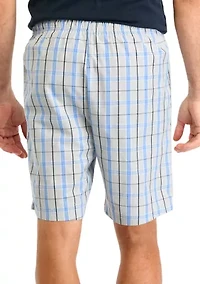 Sustainably Crafted Plaid Poplin Sleep Shorts