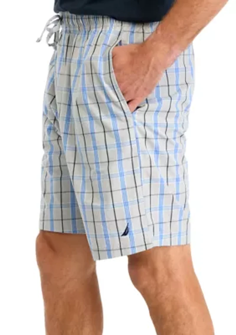 Sustainably Crafted Plaid Poplin Sleep Shorts