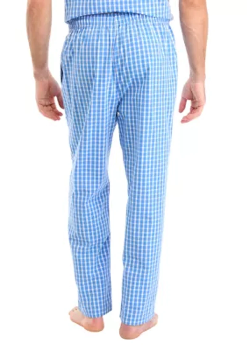 Sustainably Crafted Plaid Poplin Sleep Pants
