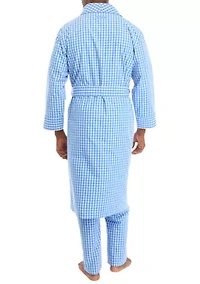 Sustainably Crafted Plaid Robe