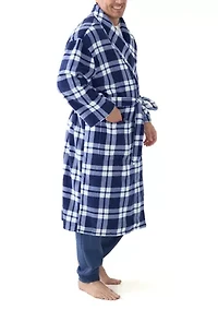 Big & Tall Plaid Robe