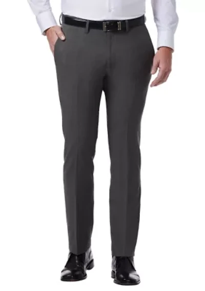 Tic Slim Fit Flat Front Flex Waistband Dress Pants