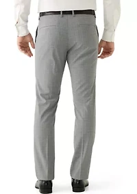 Kenneth Cole REACTION Men's Micro Texture Slim Fit Flat Front Dress Pant