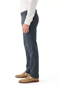 Men's Slim Fit Shark Windowpane Pants
