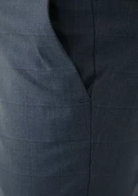 Men's Slim Fit Shark Windowpane Pants