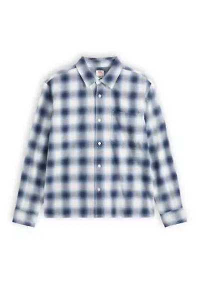 Men's Long Sleeve Duboce Boxy Plaid Overshirt