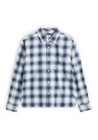 Men's Long Sleeve Duboce Boxy Plaid Overshirt