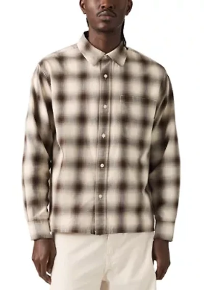 Men's Long Sleeve Duboce Boxy Plaid Overshirt