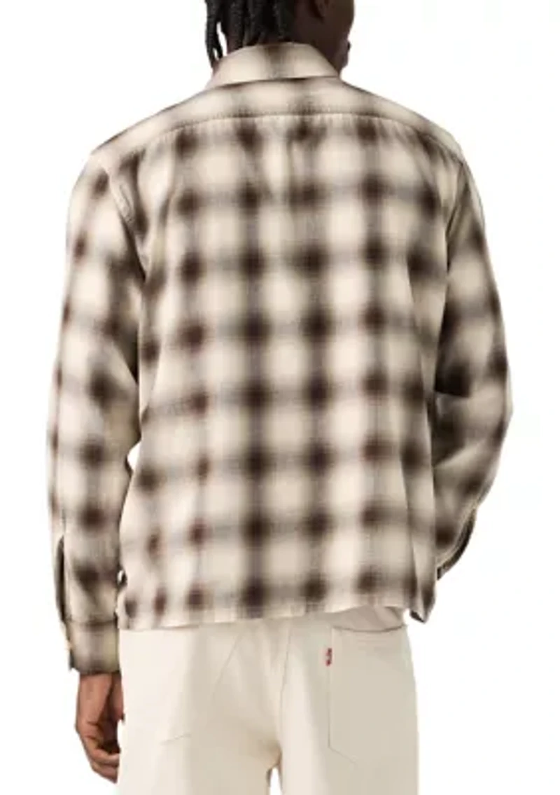 Men's Long Sleeve Duboce Boxy Plaid Overshirt