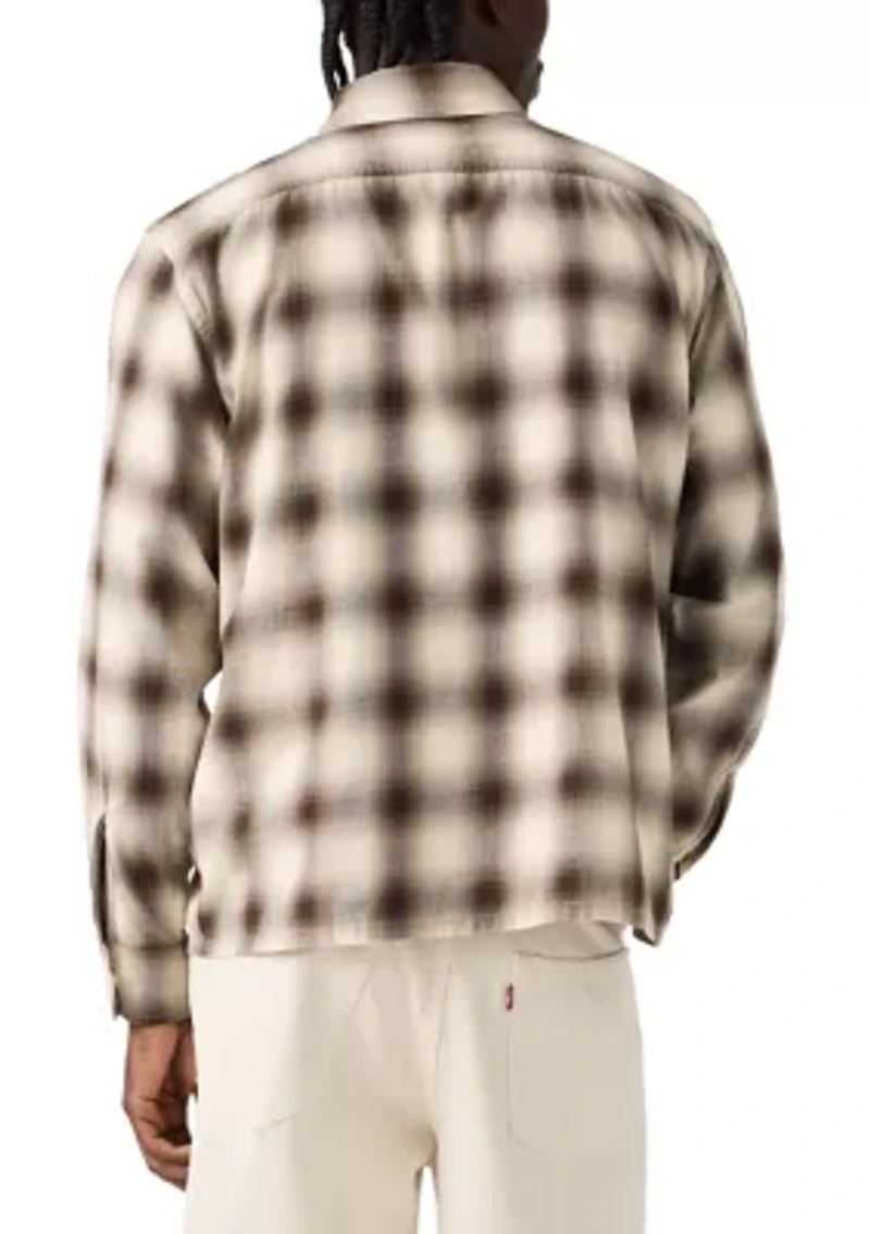 Men's Long Sleeve Duboce Boxy Plaid Overshirt