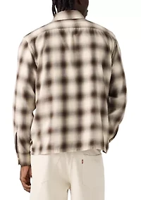 Men's Long Sleeve Duboce Boxy Plaid Overshirt